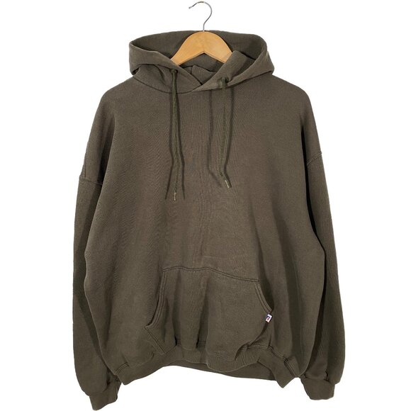 Vintage Russell Athletic Boxy Fit Pullover Hoodie Olive Brown men's size XXL - Picture 1 of 6